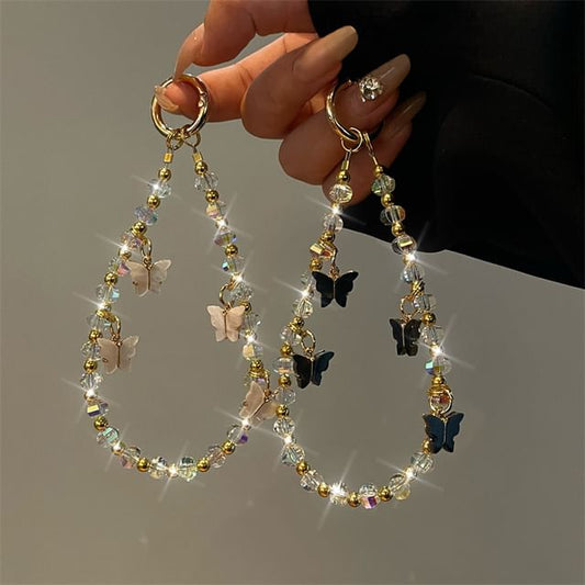 Beaded Butterfly Lanyard Phone