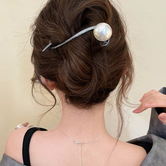 Clip Faux Pearl Hair