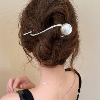 Clip Faux Pearl Hair