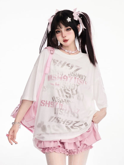 Bloomers Y2K Pink Balletcore Mini Stufenrock Futter