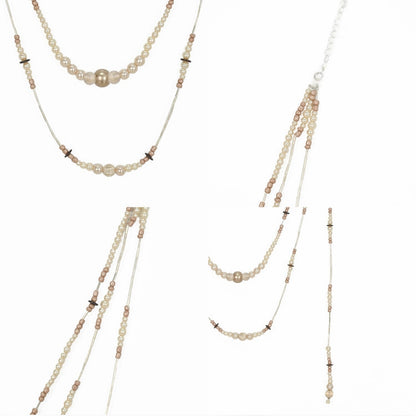 Layered Necklace Romantic Goth Beaded