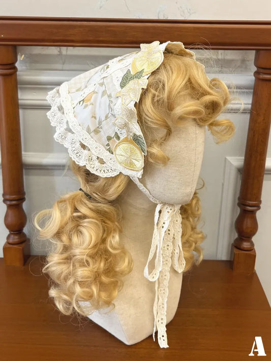 Embroidery Scarf Applique Lemon Triangle