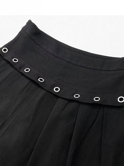 Flare Pleated Glamorous Bittersweet Silhouette Pants Black With