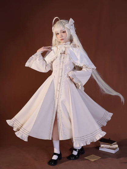 Yosuga no Sora Kasugano Sora Long Sleeves Dress and Rabbit Ears Cape Lolita-Style Cosplay Costume