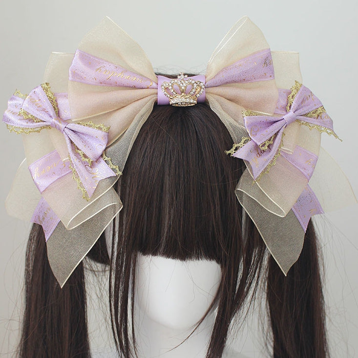 Nœud papillon décoré de couronne KC