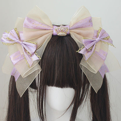 Nœud papillon décoré de couronne KC