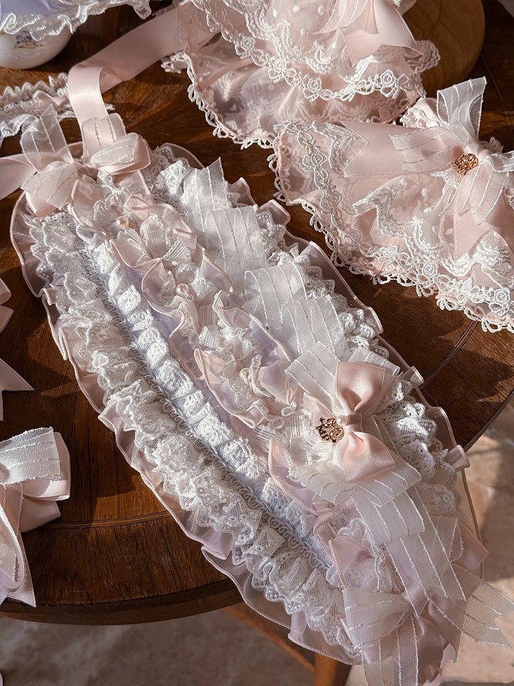 und blau-rosa Haarband mit Schleife Details Lolita