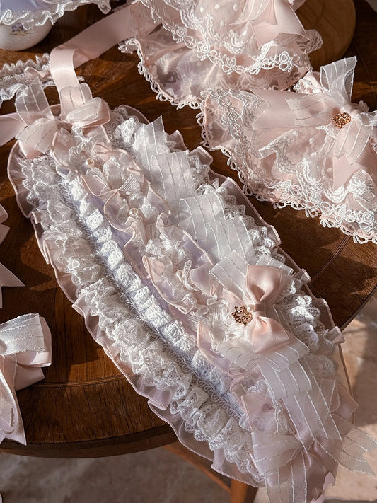 und blau-rosa Haarband mit Schleife Details Lolita