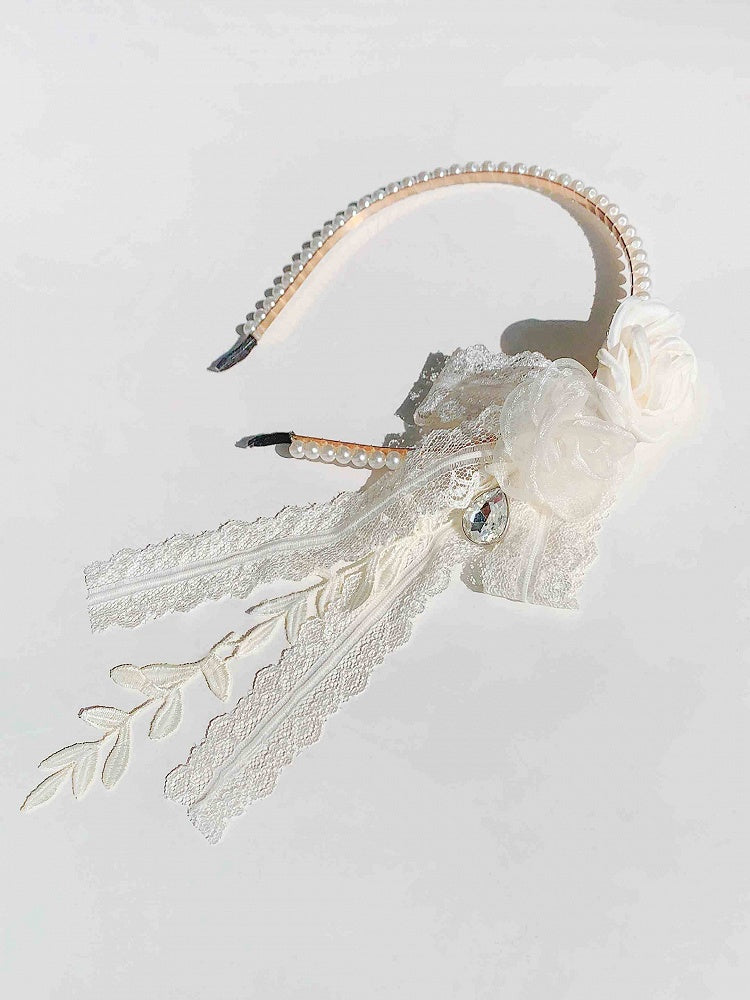 White Flower Bowknot KC