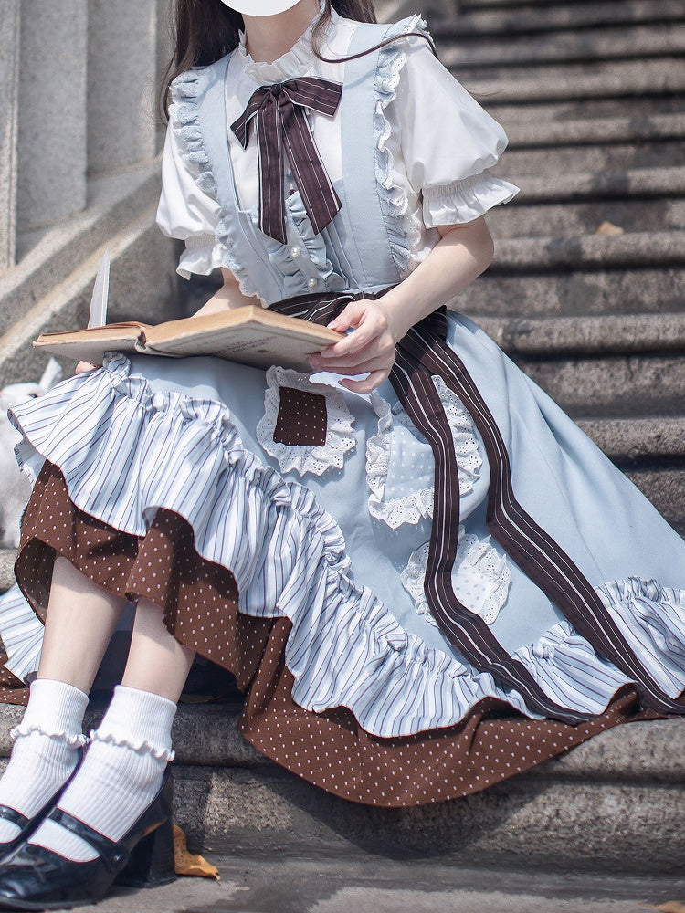 Striped Belt Brown Waist