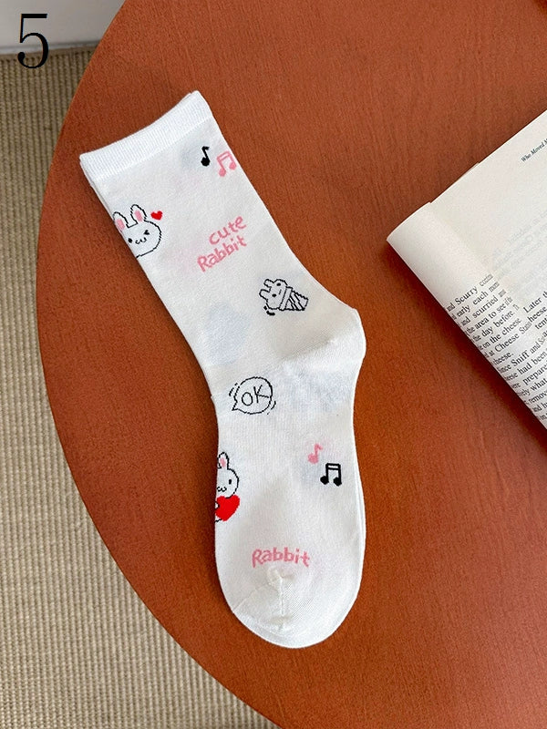 Calf Sheep/Capy Patterns Bara/Puppy/Kitty/Bunny With White Socks