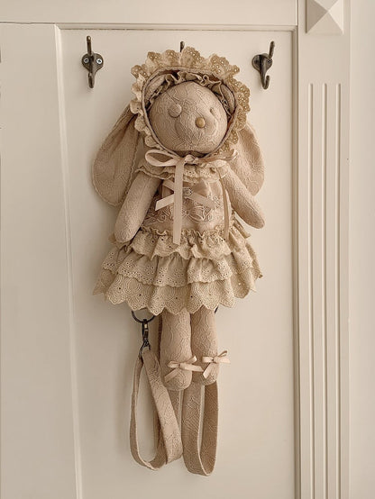 Brown Bear Backpack / Crossbody Bag + Dress + Hat
