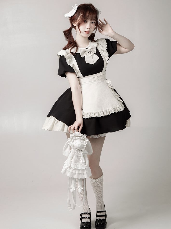 White Backpack / Bag Crossbody + Lamb Hat Dress