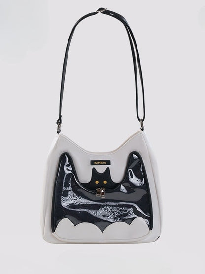 Design White Crossbody Bat Bag Ita