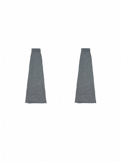 Jambières évasées en tricot noir/blanc/gris Y2K
