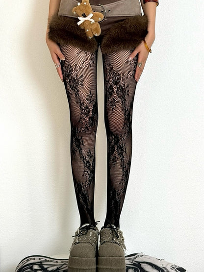 Options Floral 5 Color Y2K Pattern Tights