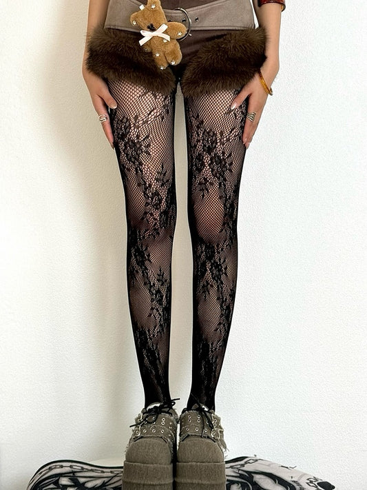 Options Floral 5 Color Y2K Pattern Tights