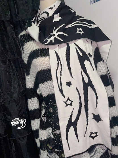 10 Options Punk Anime Print Scarf