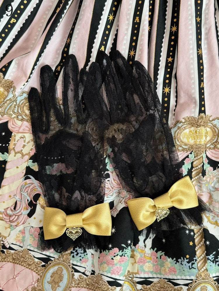 Crown/Heart Bowknot Lace Gloves Options Charm 16
