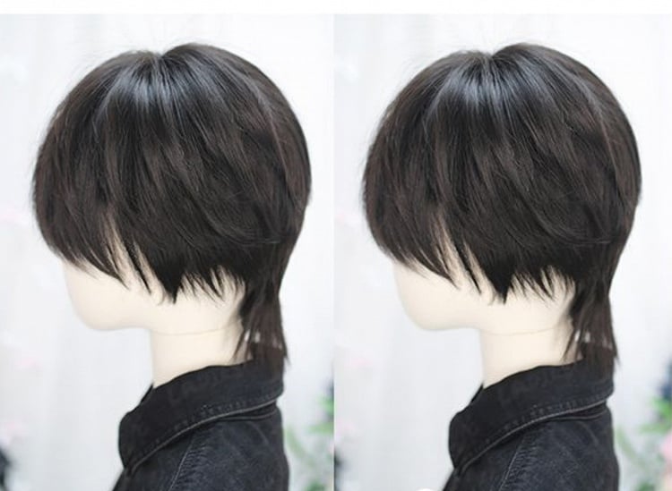 Black Ouji Wig with Bangs