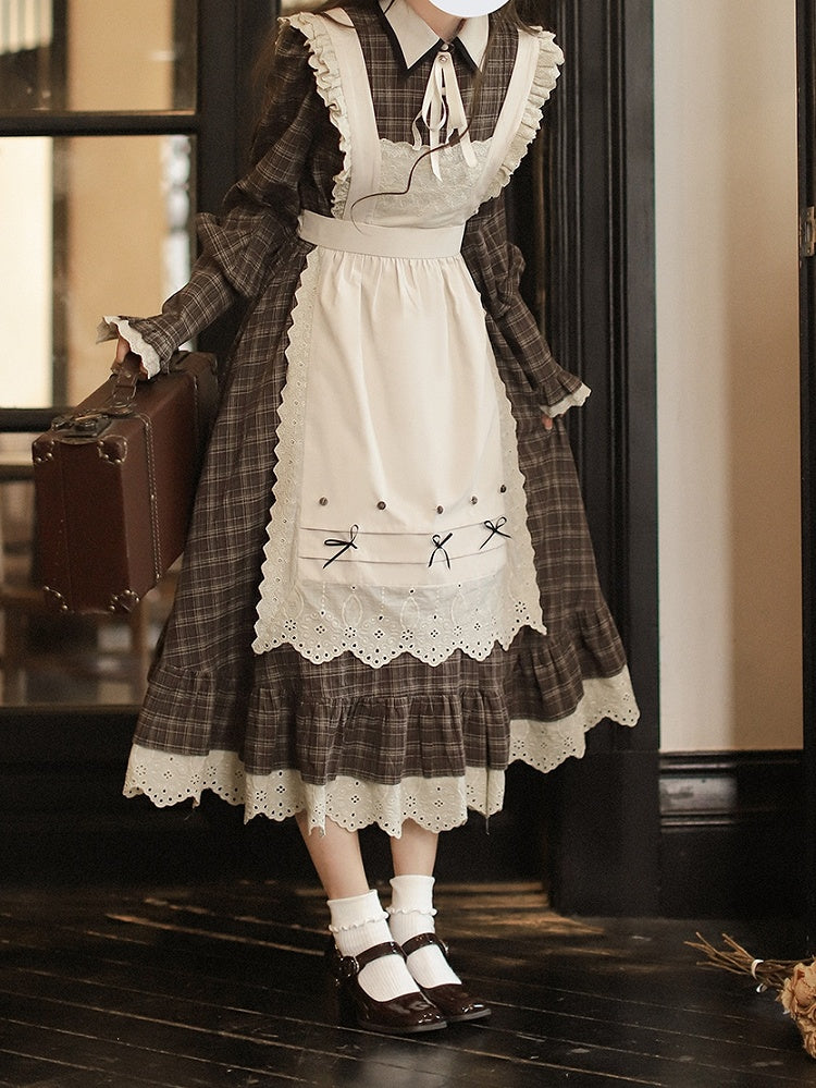 Beige Bow Tie with Bead Detail