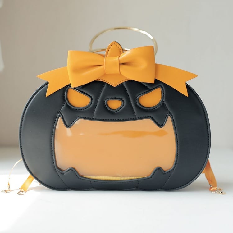 Halloween Black Pumpkin Ita Tote Bag