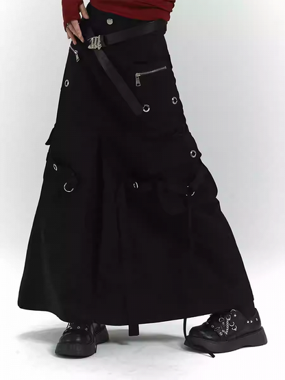 105CM Black PU Waist Belt