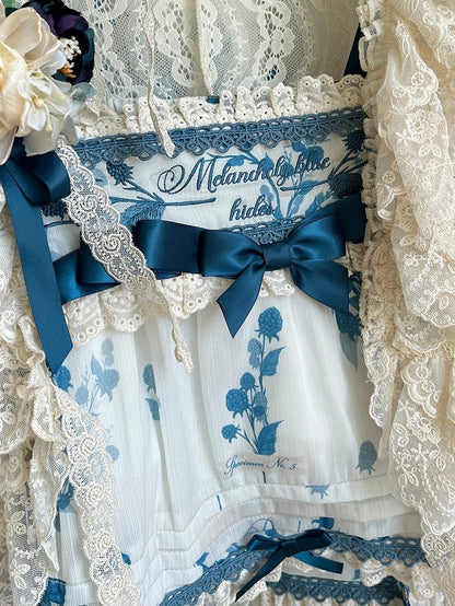 Skirt Summer Cami + Top Print Available Plus Lolita Set Blue Sizes Mulberry