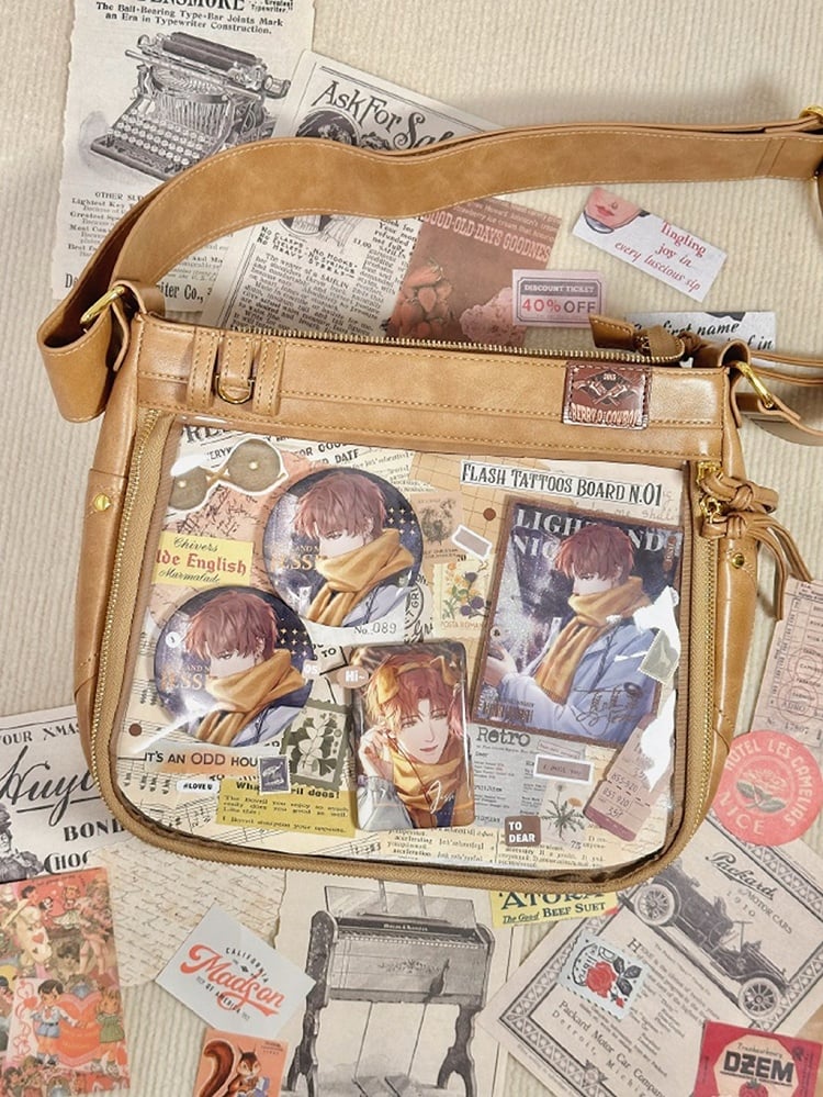 Khaki Wasteland Punk Large Volume Ita Bag