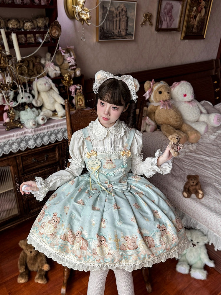 Mint Green Teddy Sweet Lolita Dress