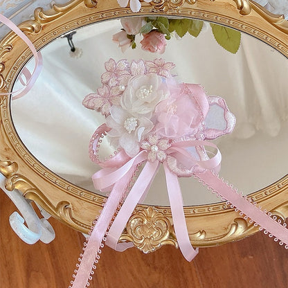 Pink Floral Brooch