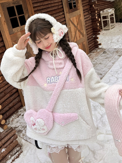 White Cute Lamb Fleece Earmuffs