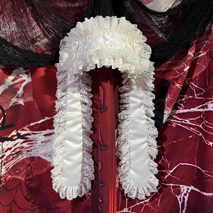 with Ear Lace Options White 3 Satin Color Headband Rabbit Lolita