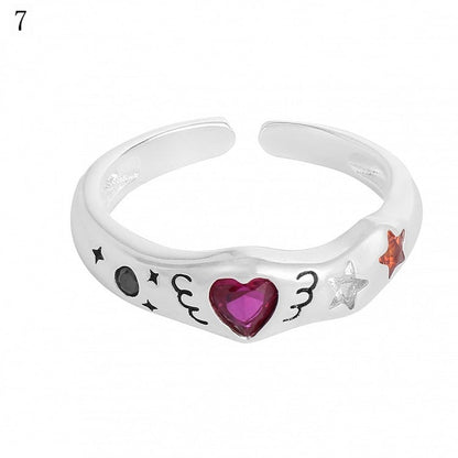 Rhinestone Decorated Options 9 Y2K Ring Bittersweet