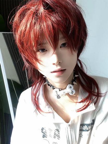 Red Ouji Style Wig