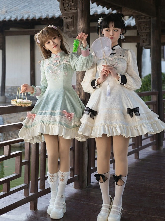Girly Dress Bow Chinese Sweet