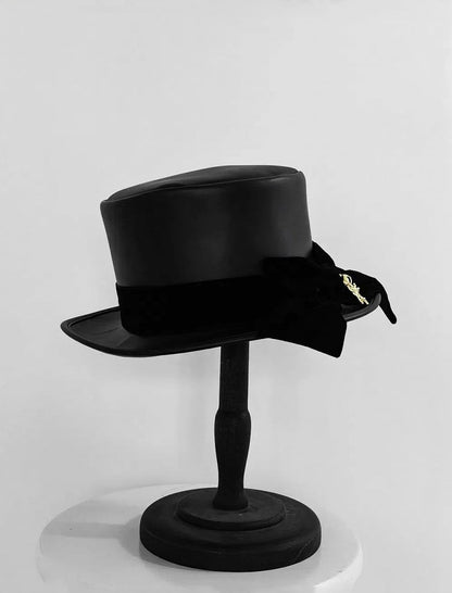 Black Ouji Fashion Elegant Bowknot Top Hat