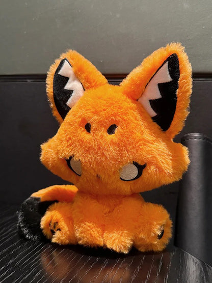 Orange Pastel Goth Fox Plushie