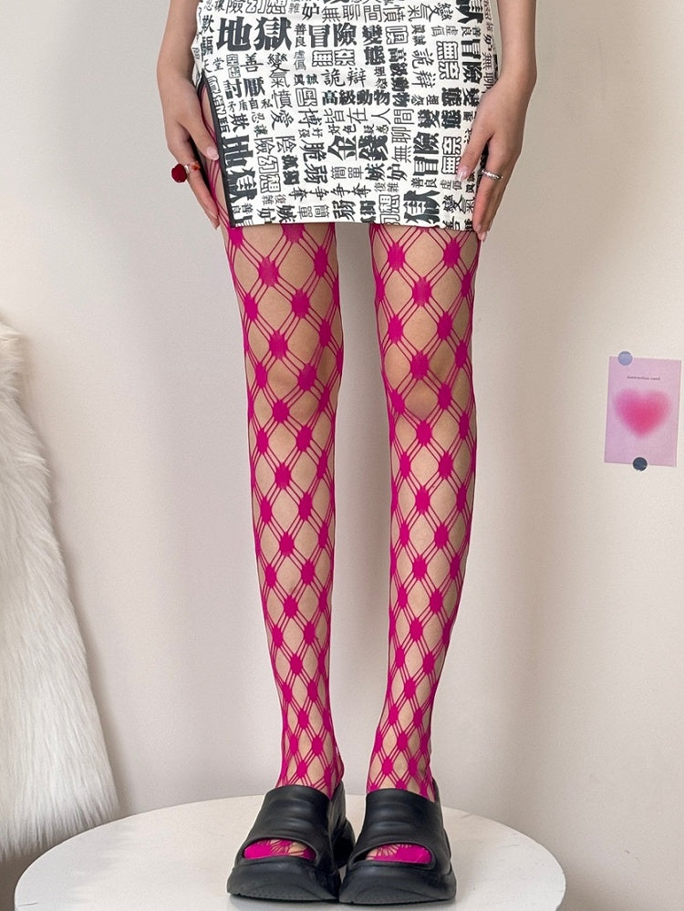 Cut-out Design Punk Color Options 5 Tights