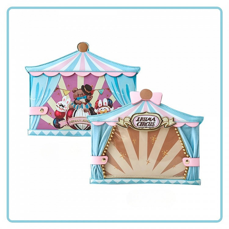 Blue Circus Sweet Bunny and Bear Print Ita Bag