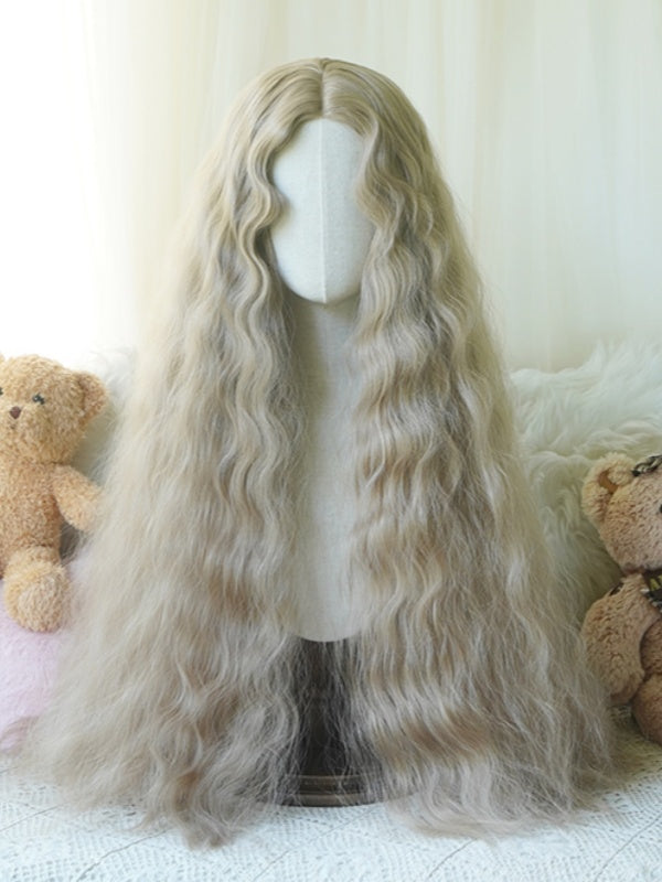 Caramel/Blonde/Pink/Light Blonde Hip Length Curly Wig