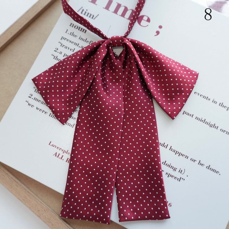 Tie 12 Polka-dot Bow Pattern Options