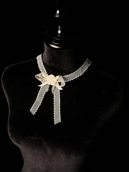 レッド ブルー チョーカー ベージュ ブラック / パープル