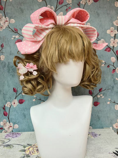 Embroidery with Pink Bowknot / BlackWhite Poodle KC Patch