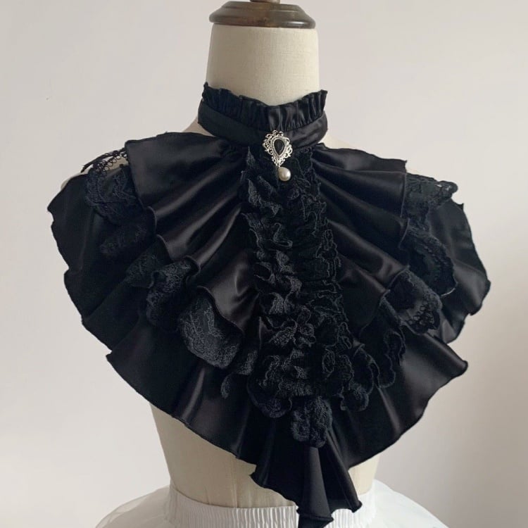 White / Black Jabot