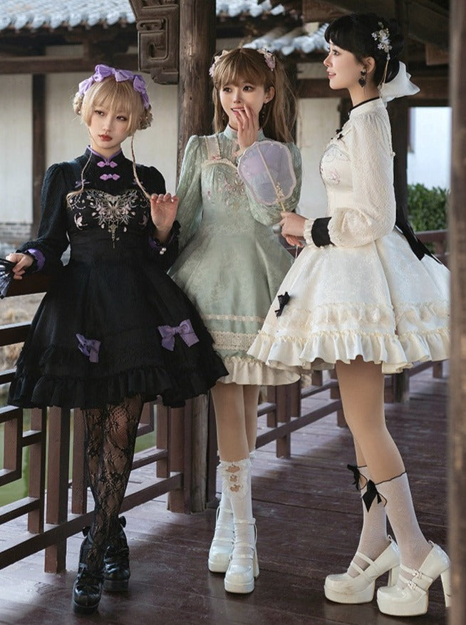 Girly Dress Bow Chinese Sweet