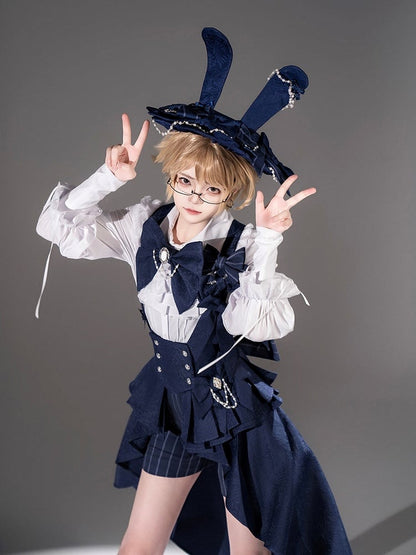 Ears Rabbit Chain Royal Blue Bunny Theater Hat Bead