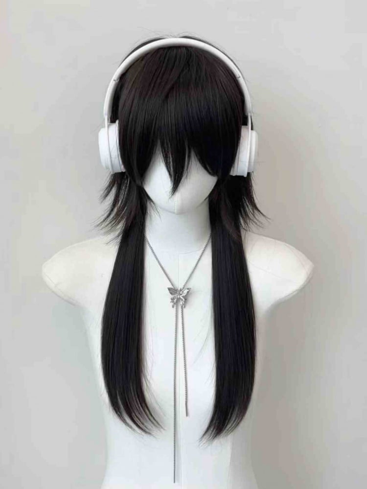 Black Straight Ouji Style Wig