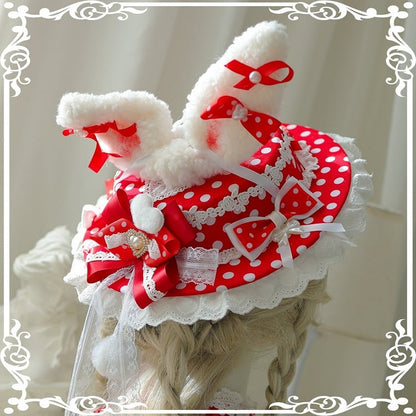 Color Decorated Options Beaded Bowknot Polka-dot Pattern 5