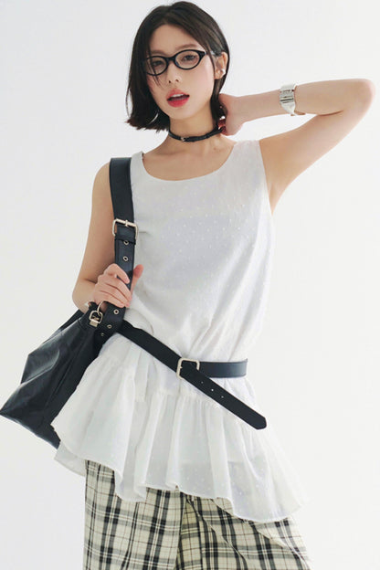 Sleeveless Dress Flowey Lightweight